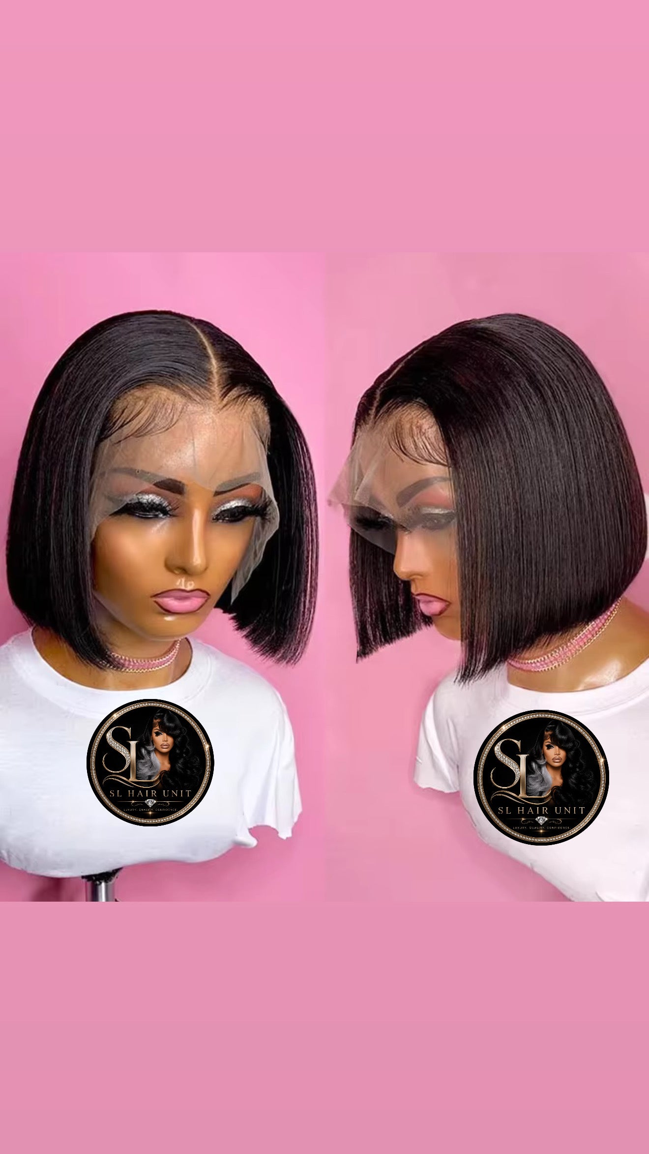 10inch 13x4 (Bob )straight transparent lace wig